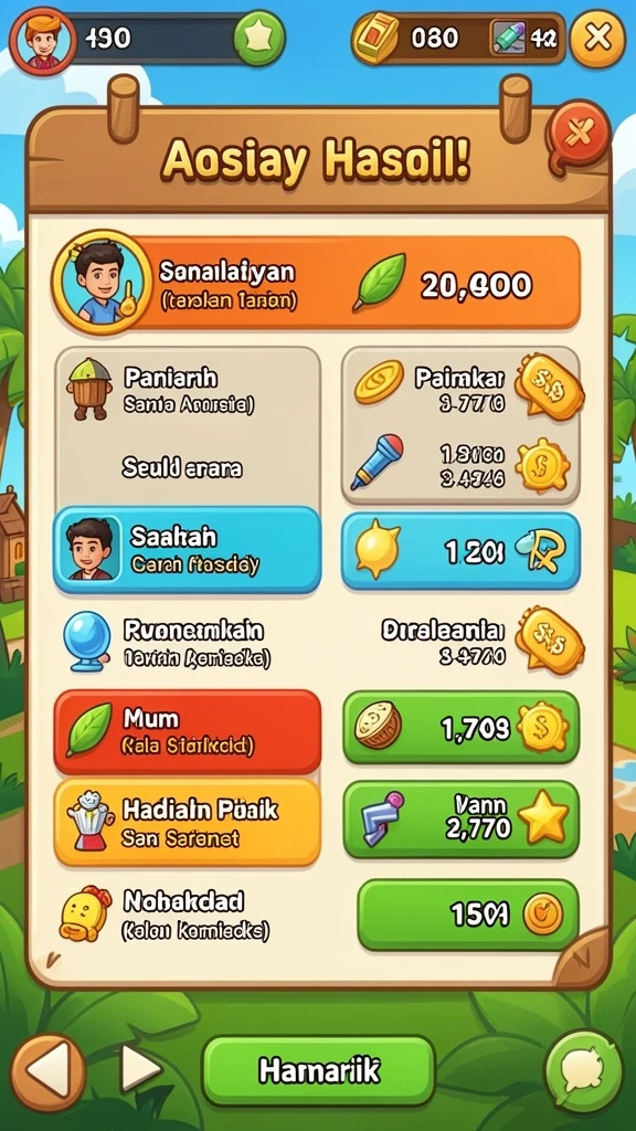 Gameplay yang seru dengan berbagai tantangan menarik.