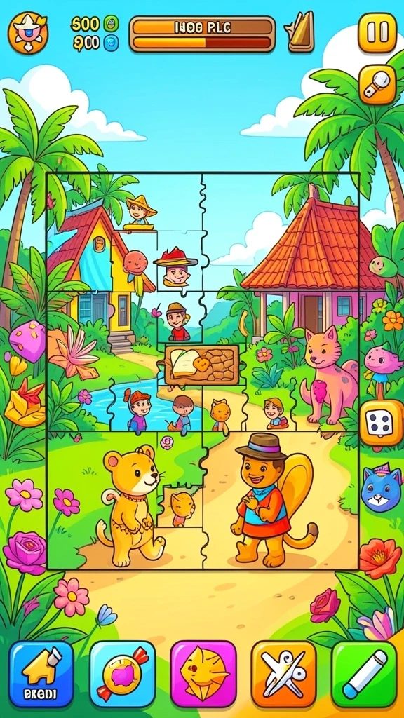 Tampilan awal permainan yang menarik.