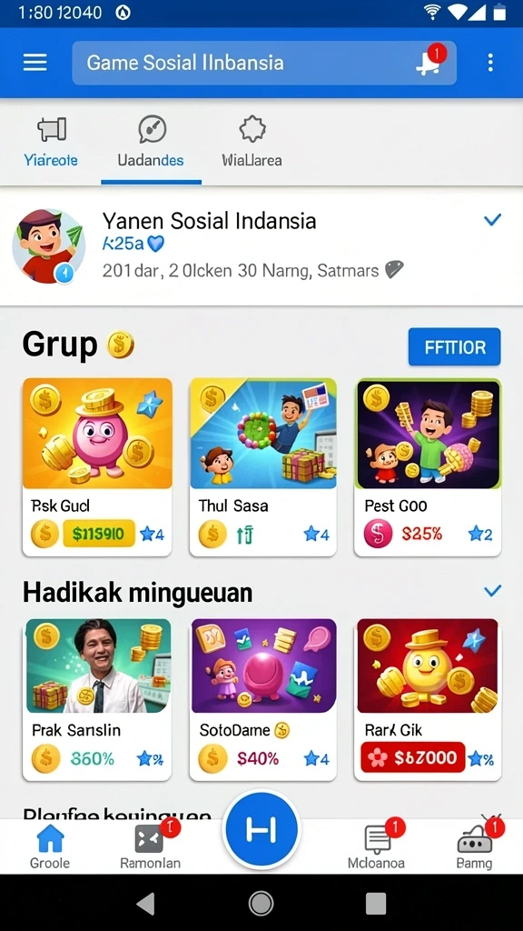 Tampilan antarmuka awal aplikasi 8ID yang menarik.