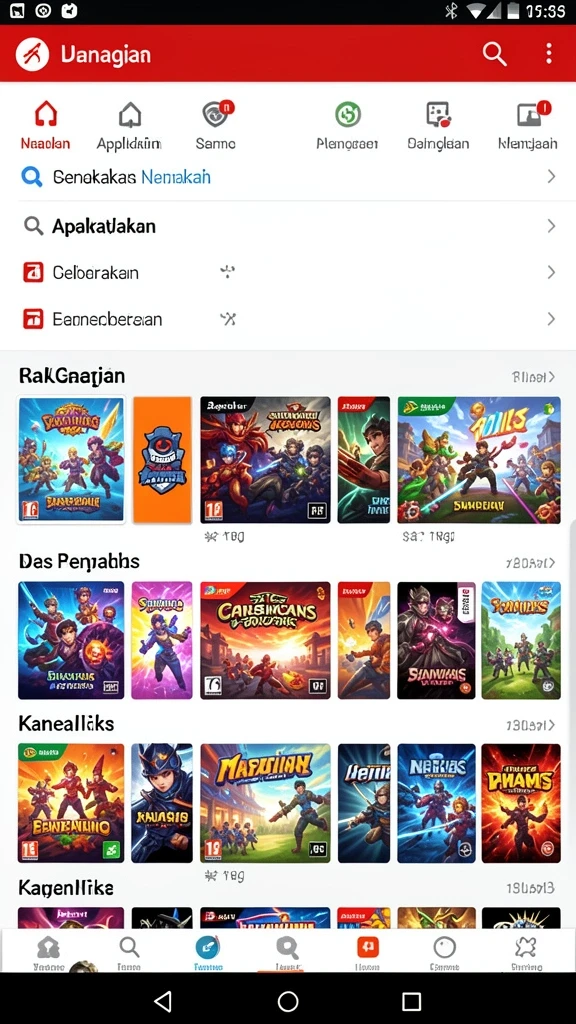 Tampilan awal yang menawan dan intuitif.