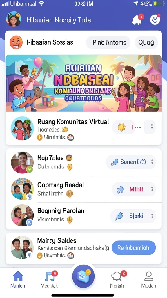 Komunitas aktif yang membuat pengalaman bermain semakin menyenangkan.