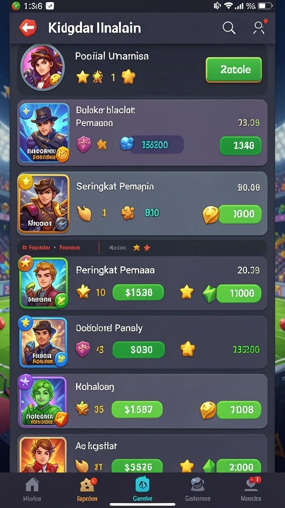 Tampilan utama GOLDRAJA yang menarik.