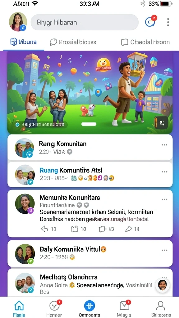 Antarmuka pengguna yang menarik dan ramah.