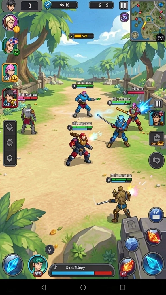 Screenshot menampilkan karakter utama dalam aksi mengalahkan musuh.