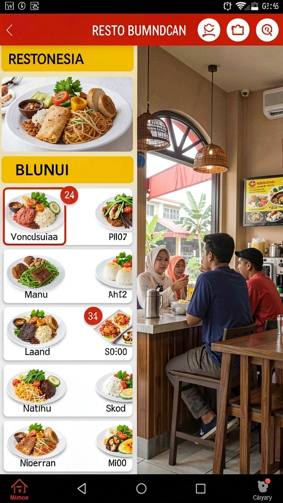 Tampilan antarmuka yang menarik dan user-friendly.