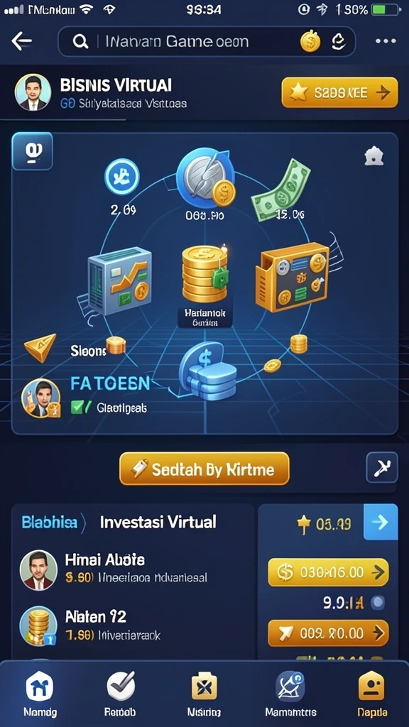 Tampilan awal permainan dengan desain yang menawan.