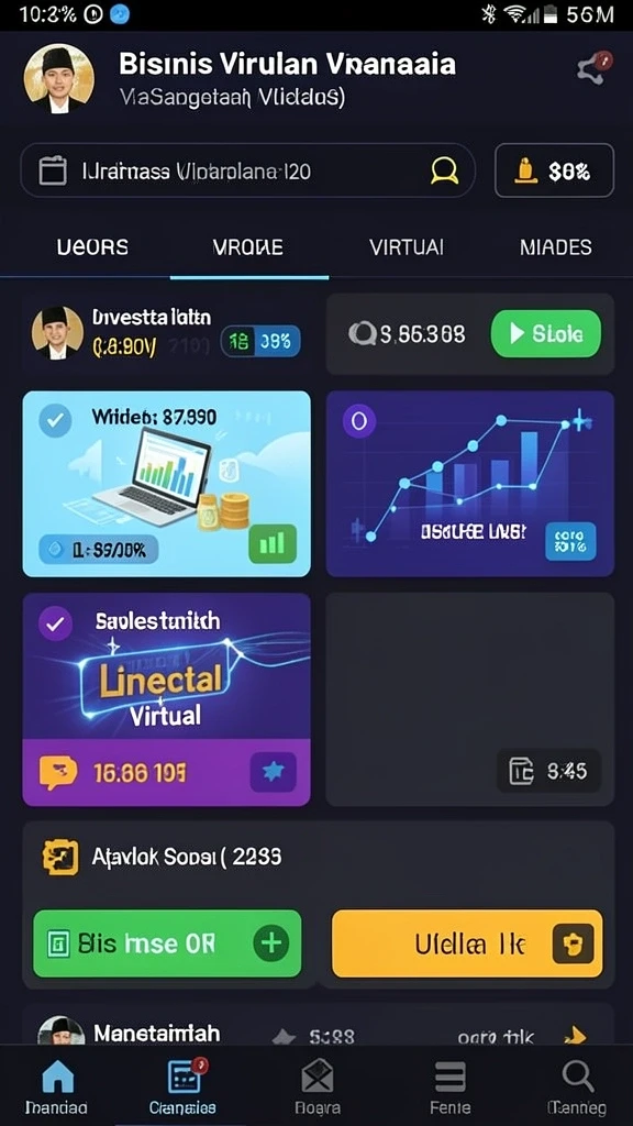 Tampilan antarmuka LUCKYMINO yang menarik dan mudah dipahami.