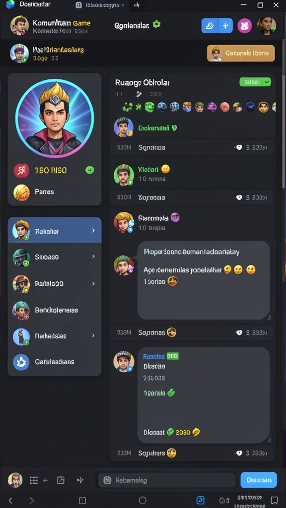 Tampilan karakter utama yang atraktif dan penuh warna.