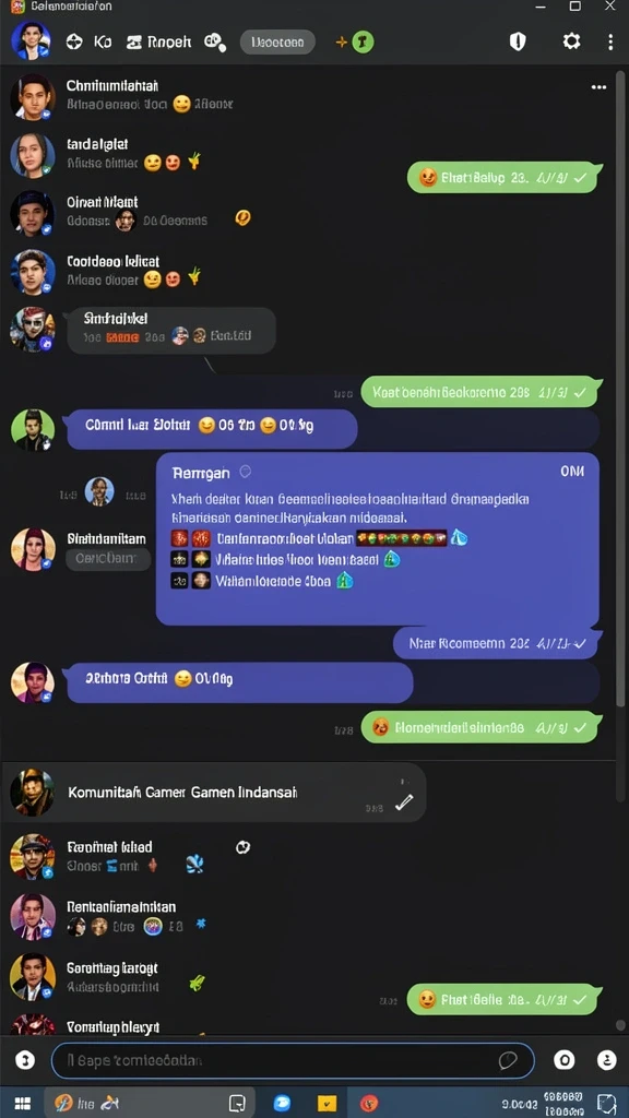 Screenshot menggambarkan pilihan permainan yang beragam.