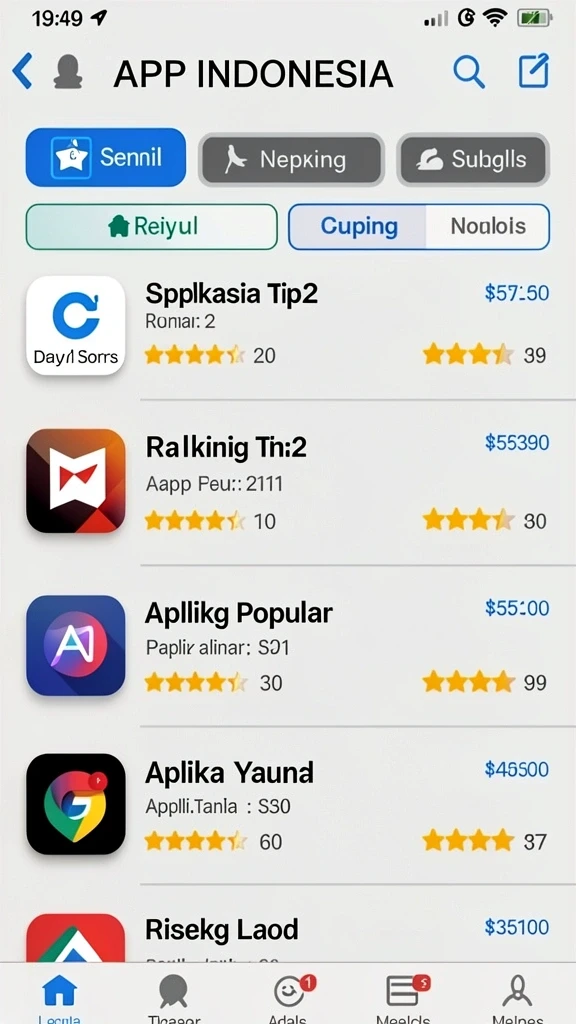 Tampilan antarmuka yang user-friendly dan menarik.