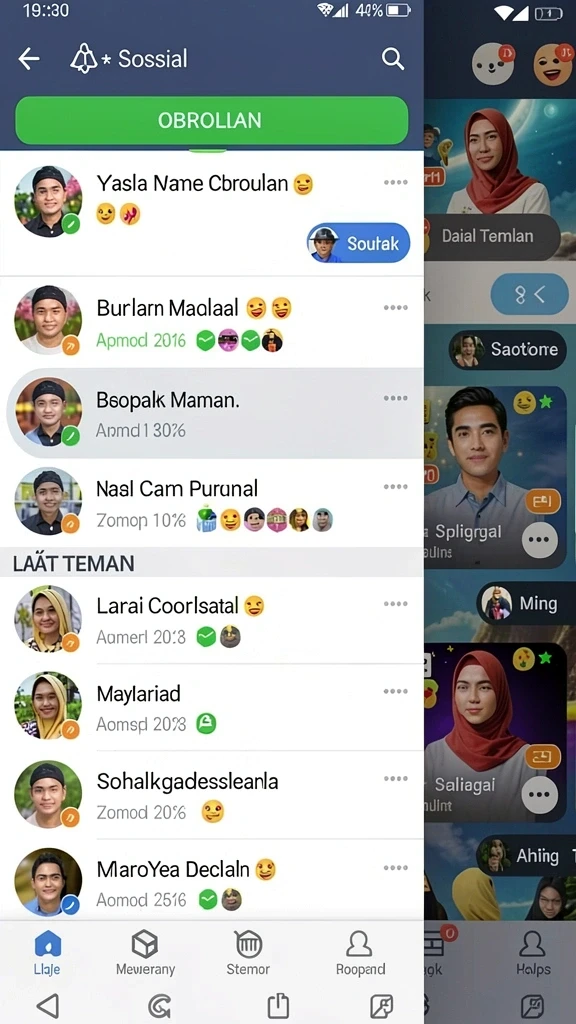 Tampilan antarmuka pengguna yang intuitif dan menarik.