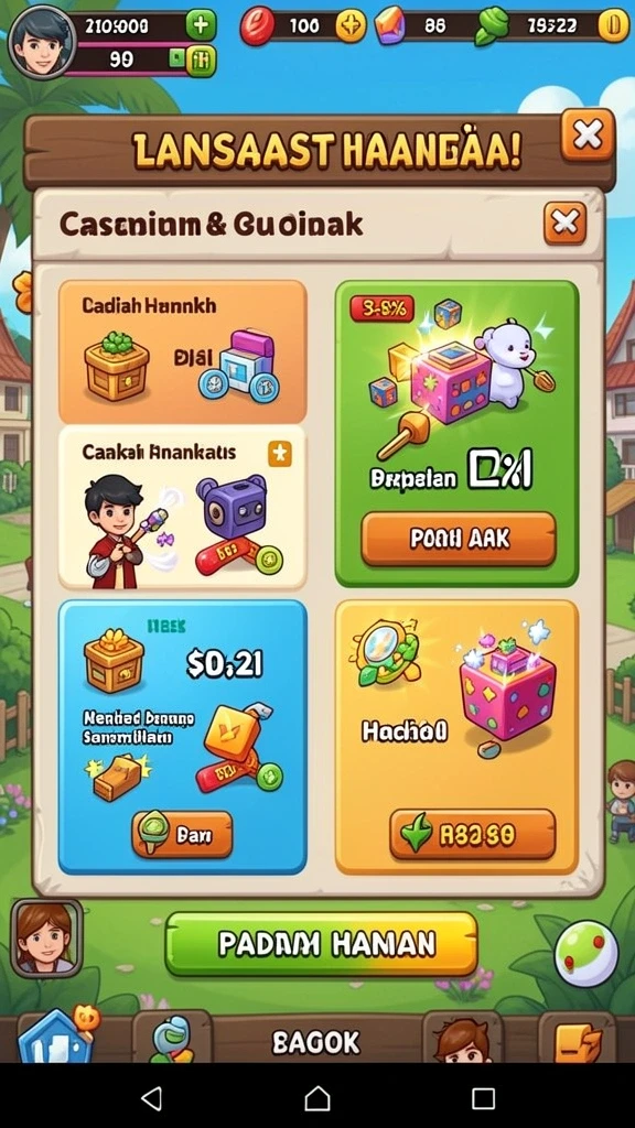 Screenshot menampilkan fitur bonus yang menarik dalam permainan.