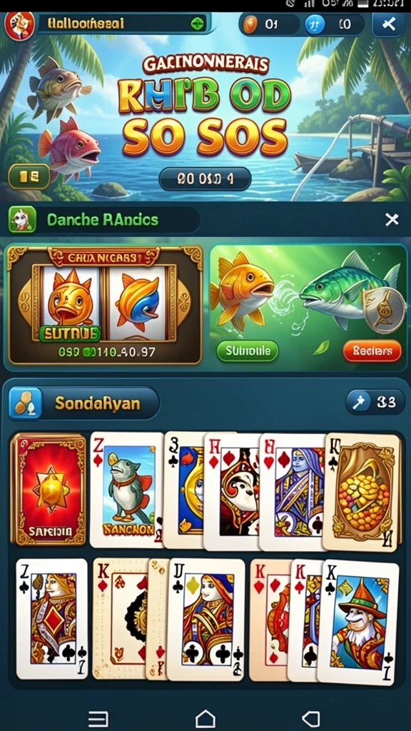 Tampilan awal game yang menarik dan informatif.