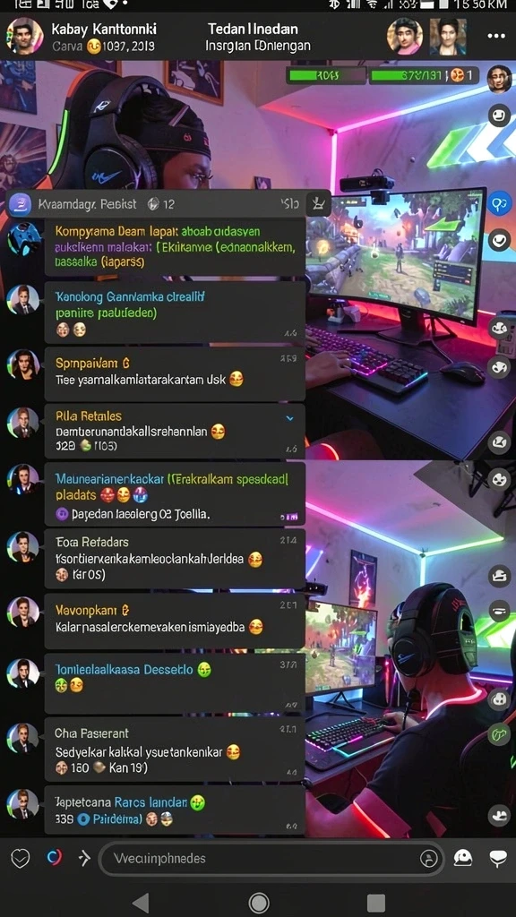 Gameplay seru saat bermain poker dengan teman.