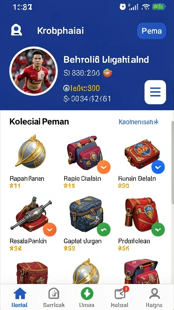 Berbagai jenis permainan taruhan yang tersedia.